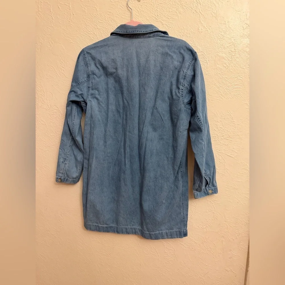 J. Crew Chambray Popover Dress
